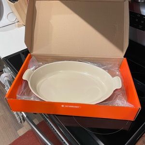 Le Creuset enameled cast iron casserole dish